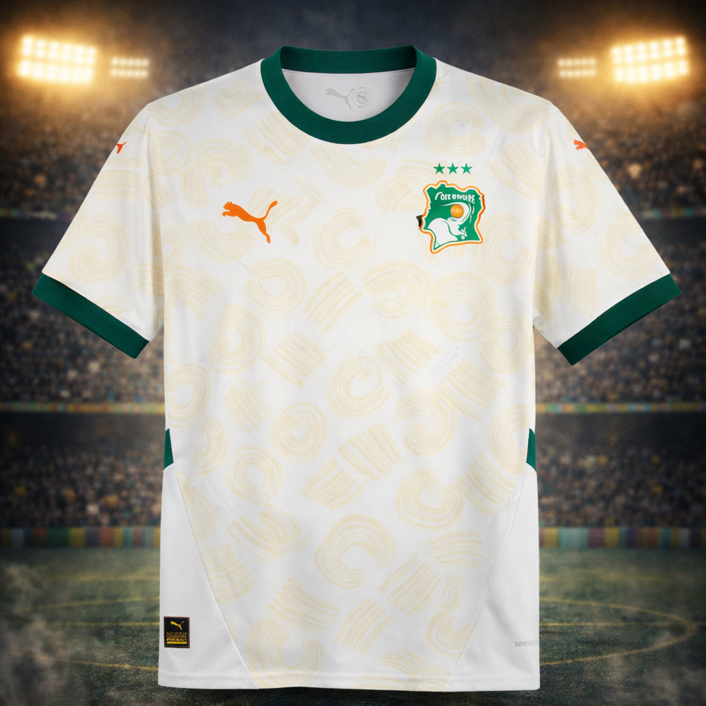 Cote d'Ivoire maillot foot extérieur CAN 2025 2026