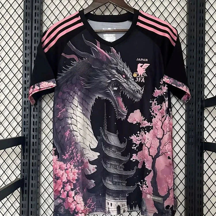 Maillot Japon Concept Dragon Noir et Rose 24/25