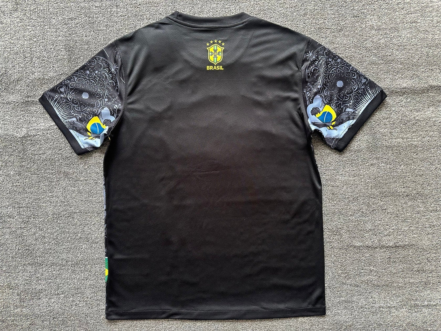 Maillot Brésil Christ Concept Noir et Gris 24/25