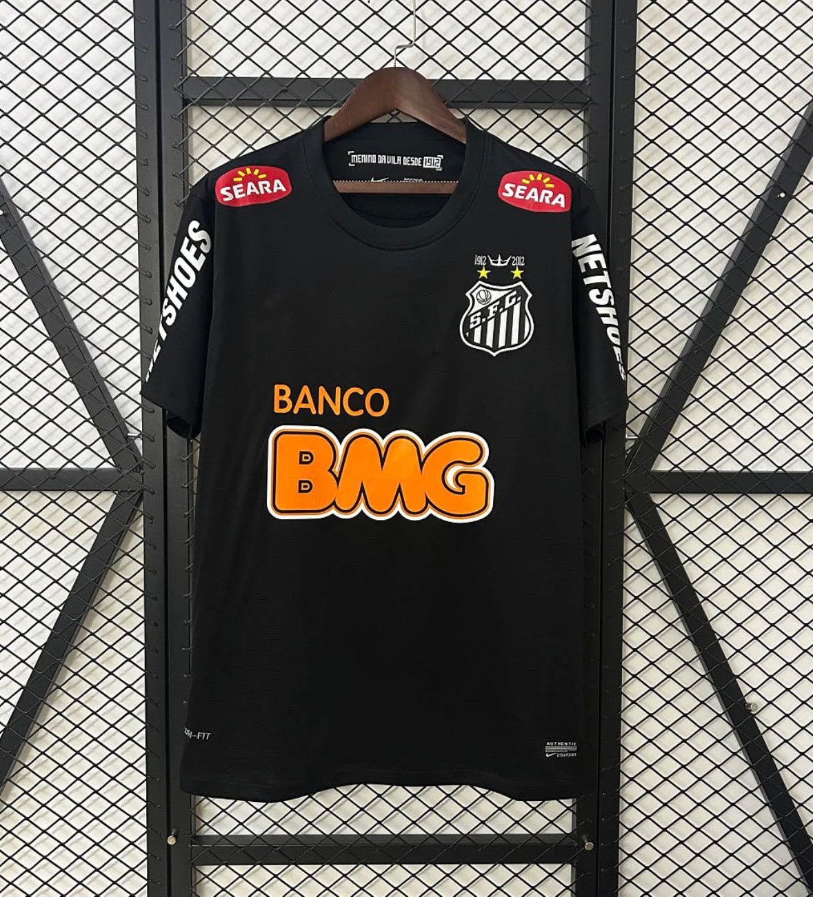 Maillot Santos Rétro Noir 11/12