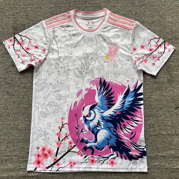 Maillot Japon Spécial Oiseau Rose et bleu 24/25