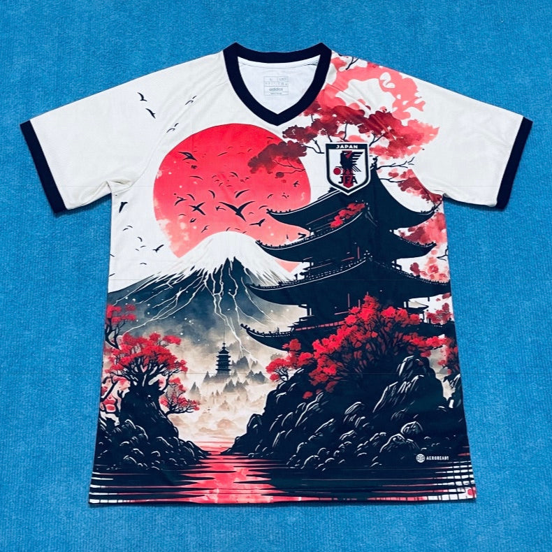 Maillot Japon Temple Rouge et Noir 24/25